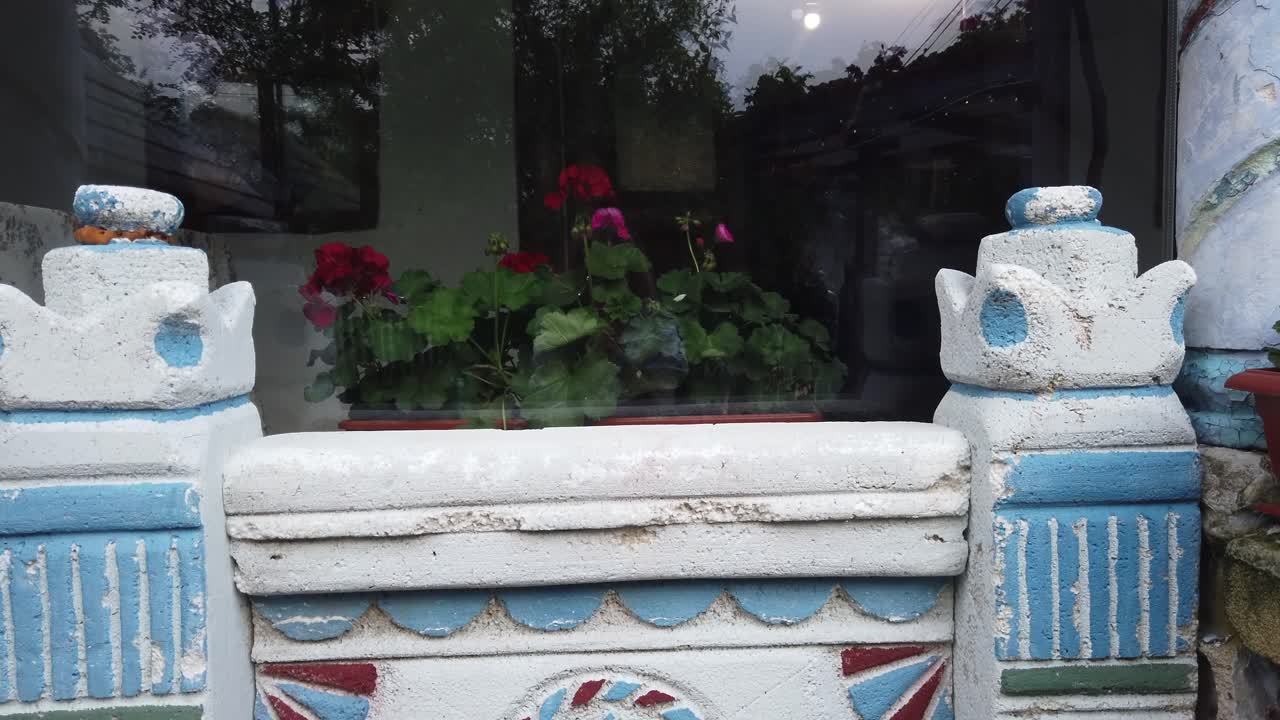 Close up of the entrance of a traditional restaurant in Butuceni, Orhei, Moldova