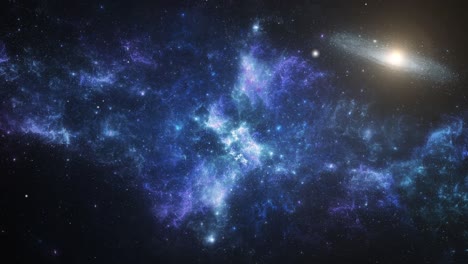 a visual journey through nebulae and galaxy