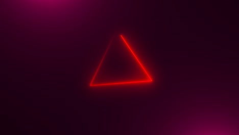 many neon triangles in space, abstract computer generated backdrop, 3d render