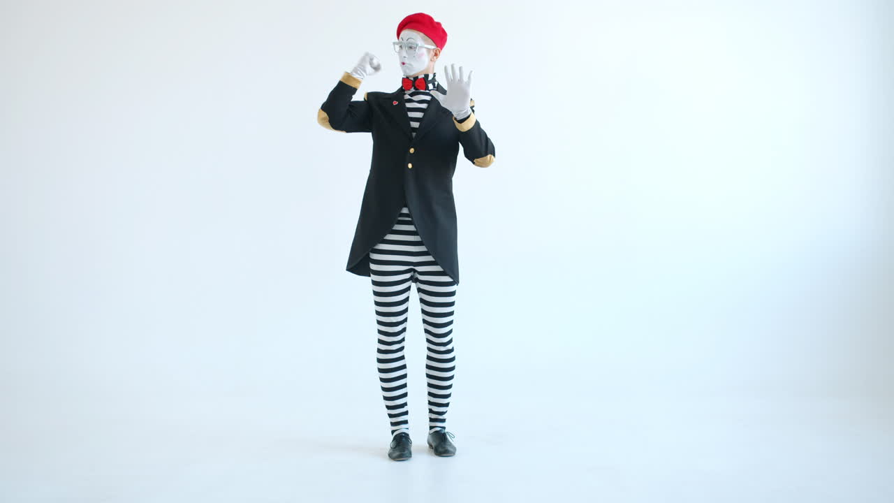 Mime Artist in Performance