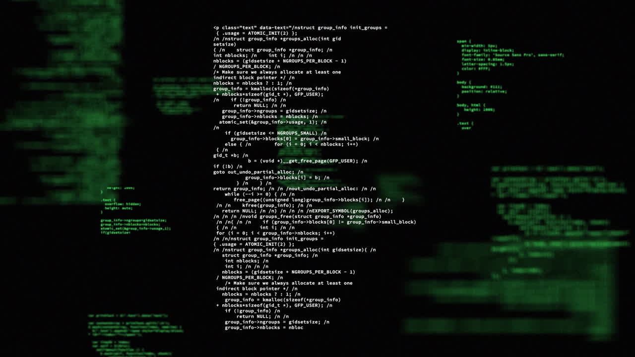 Animation of computing data processing