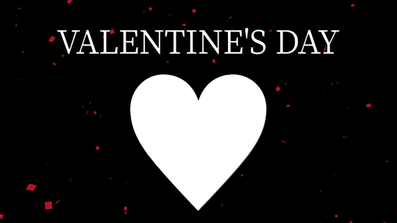 mensaje de valentín texto animación gráficos de movimiento