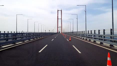 drive over the worlds longest suspension road toll bridge canakkale 1915