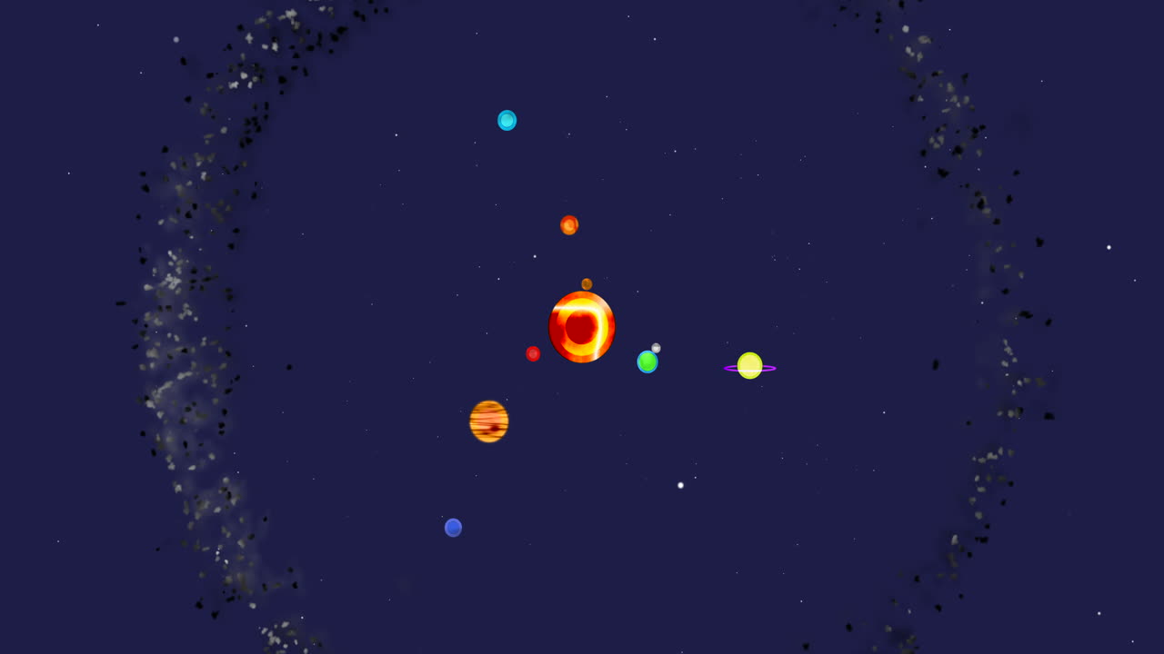 태양 주위를 공전하는 행성들