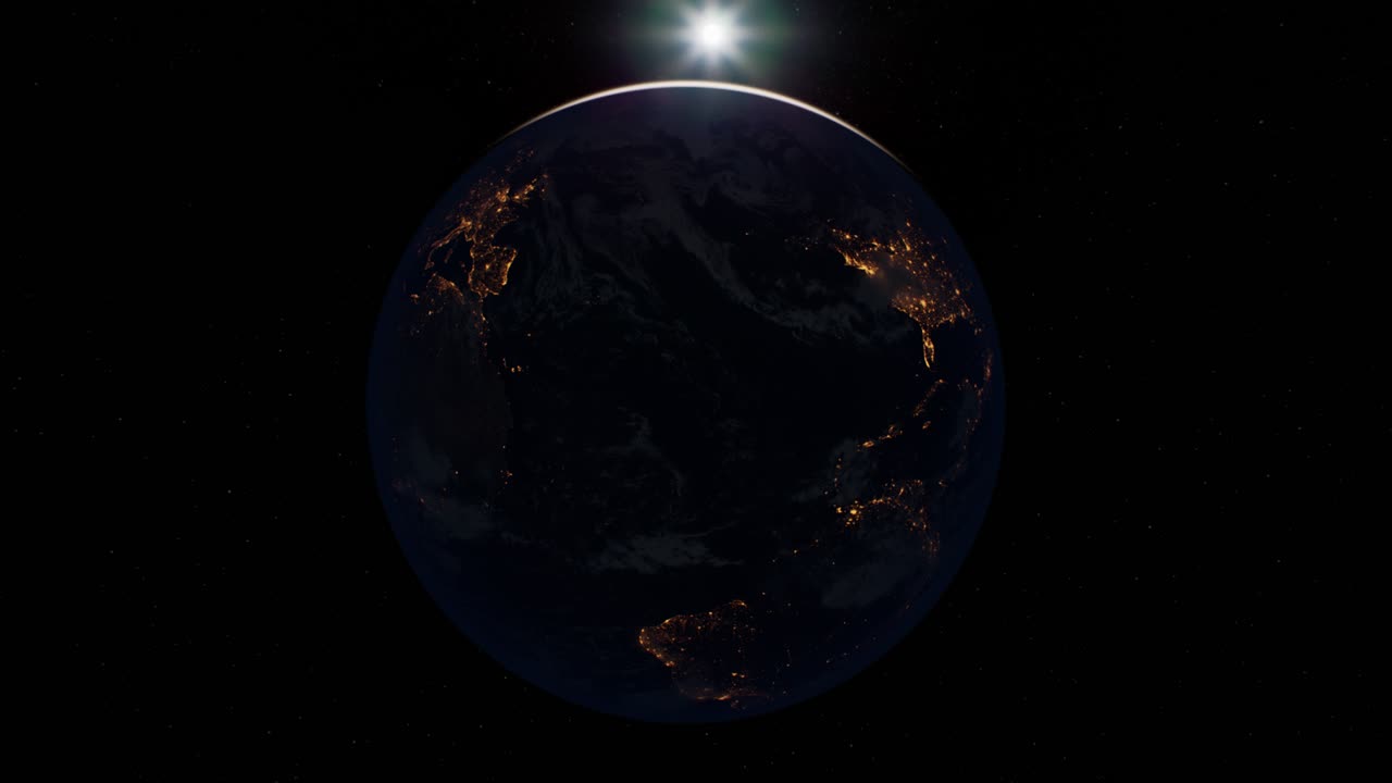 宇宙軌道から見た地球の惑星