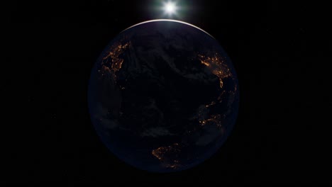 earth globe planet from space orbit