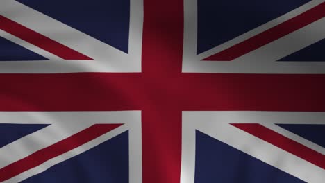 national flag of uk united kingdom waving background animation wrinkled and creased silken