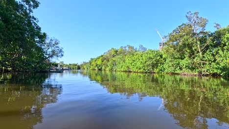 scenic boat journey through gold coast waterways