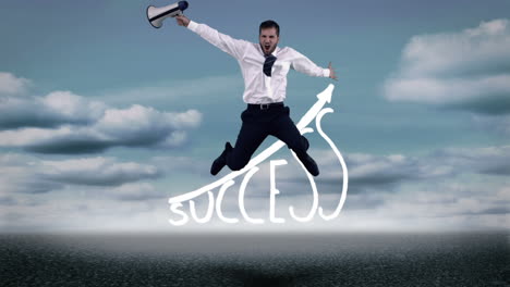 Businessman-jumping-over-success-graphic