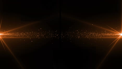 animación de moléculas flotantes y luces brillantes