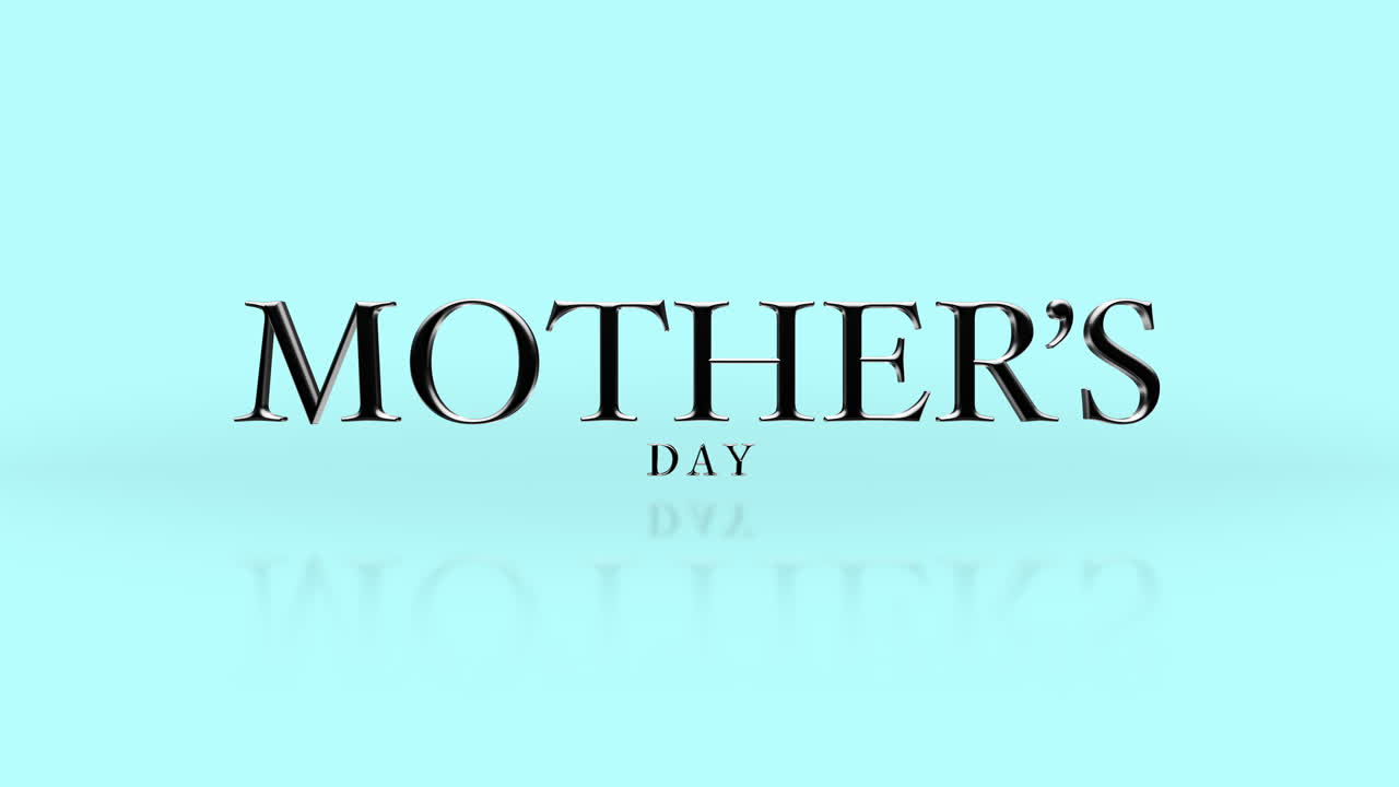 Heartfelt Mothers Day greeting with blue background