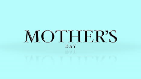 heartfelt mothers day greeting with blue background