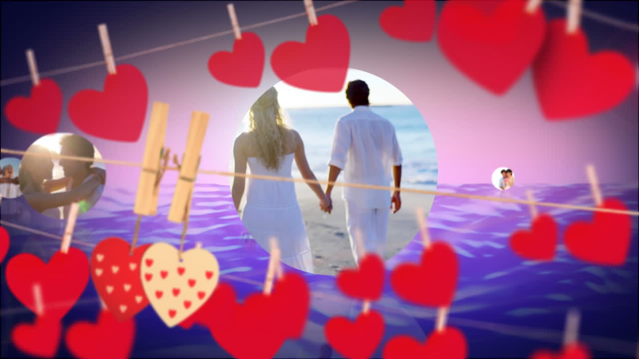 해변에 있는 커플