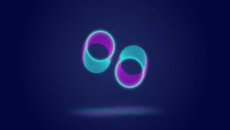 Animation-of-neon-circles-moving-over-navy-background