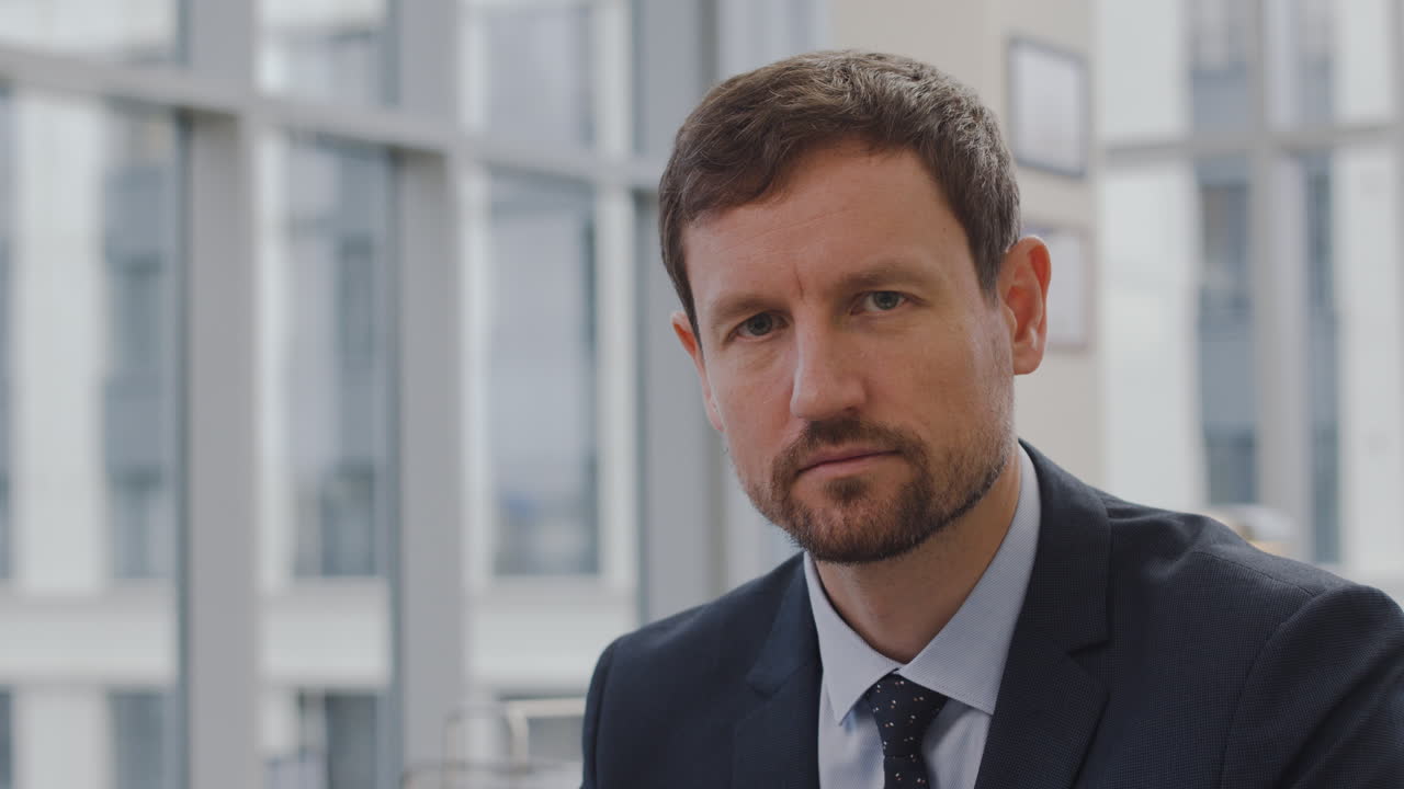 Elegant man at the office