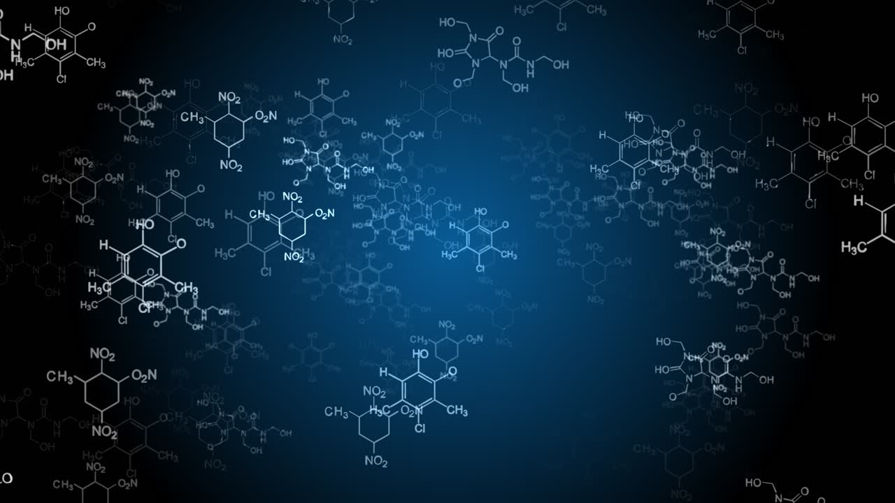 Scientific formulas and calculations in physics mathematics science and education loop background e