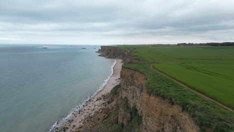 normandy cliffs by the sea