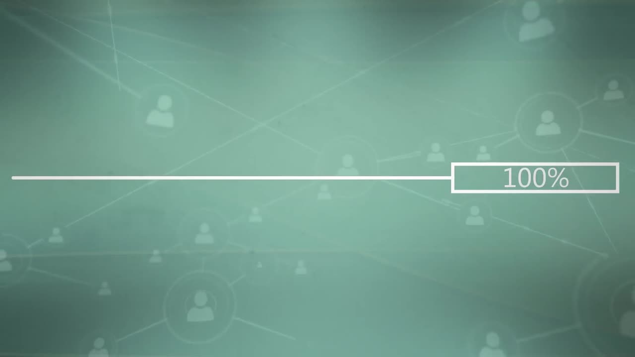 아이콘을 통한 연결 네트워크의 애니메이션