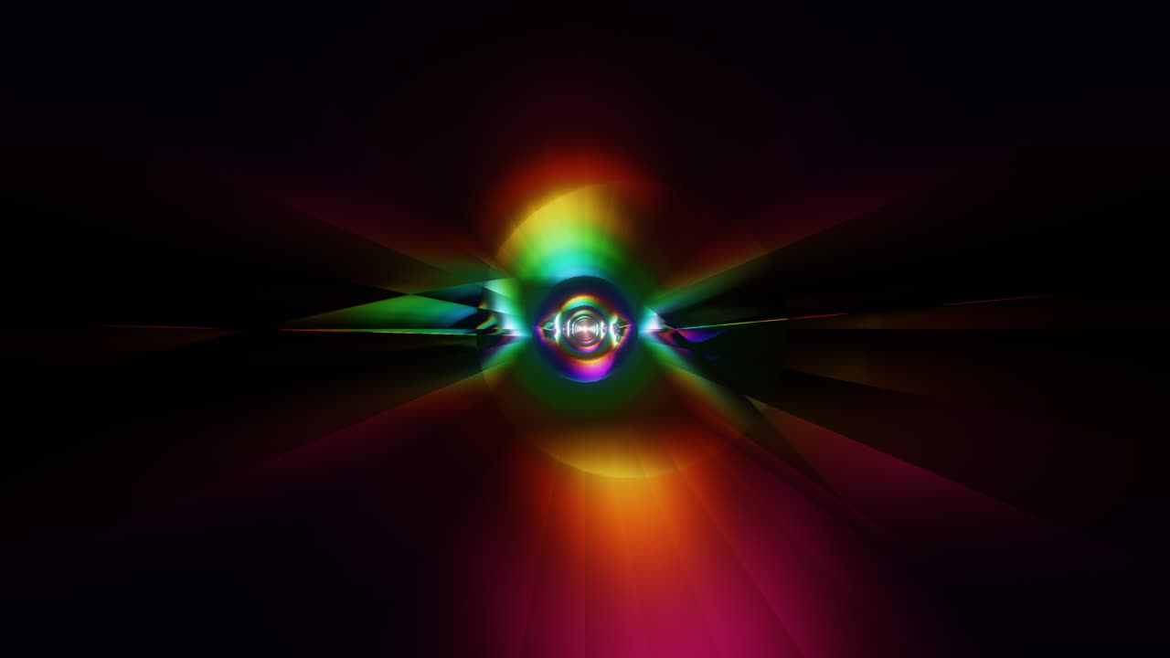 forma de círculo abstracto multicolor tecnología hipnótica psicodélica background de bucle vj gráficos de ilusión de movimiento de bucle sin costuras 3d para transición de escenario musical, espectáculos, retro, hitech