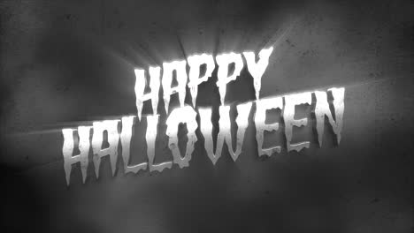 feliz halloween en el escenario negro con niebla mística y luz