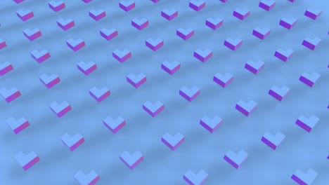 formas abstractas 3d en formación en movimiento