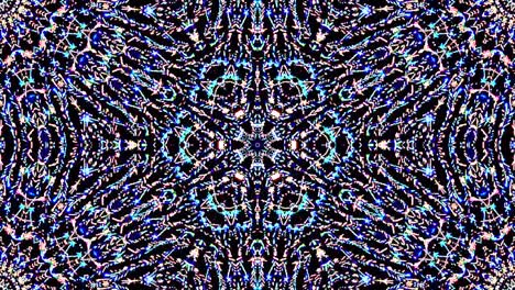 hermoso caleidoscopio abstracto que brilla, una luz radiante que regula los movimientos sutiles