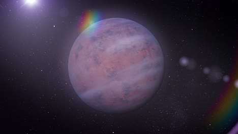 planeta alienígena en el espacio exterior