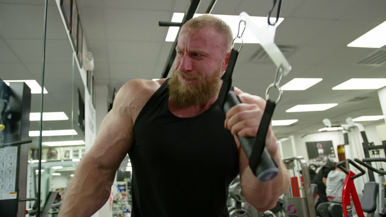 Gym Working Training. Fit Muscle Body Workout