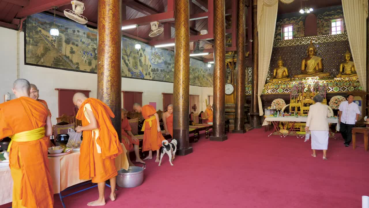 4K Temple footage - video in Chiangmai, Thailand