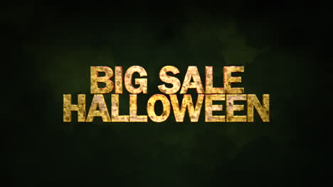 Halloween-Big-Sale-with-green-smoke-and-fog