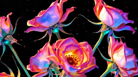 las rosas de neón