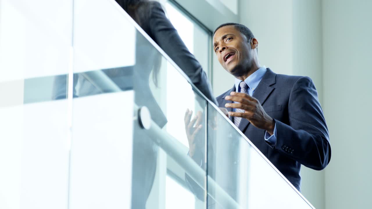Male female multi ethnic business team in office