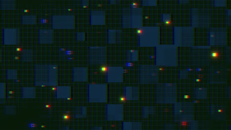 Digitales-Geometrisches-Muster-Mit-Störung-Auf-Dem-Computerbildschirm