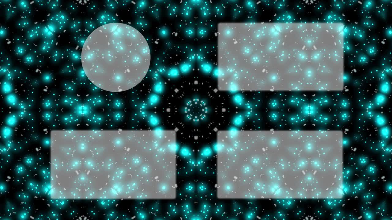 입자 반이는 칼레도스코프 엔드 카드 엔딩 스크린 모션 그래픽