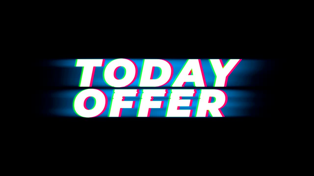 hoy ofrecemos una promoción de efecto glitch de texto vintage.