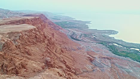 a cliff near the dead sea in israel