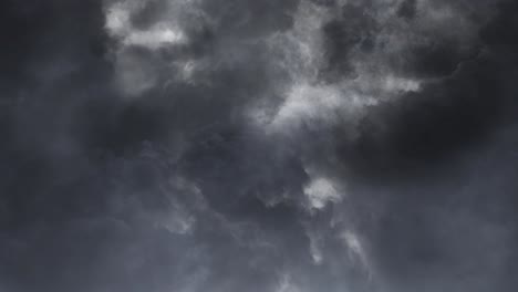 tormenta, tormenta con cielo dramático 4k