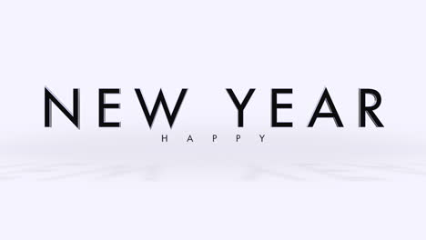 Elegance-style-Happy-New-Year-text-on-white-gradient-background