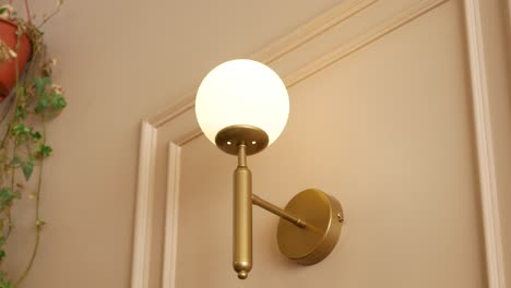 elegant gold wall lamp