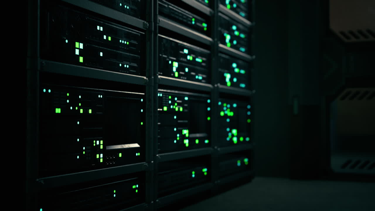 rack de servidor en un centro de datos