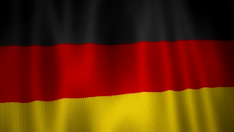 gestrickte deutsche flagge.