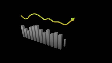 chart showing changing statistics