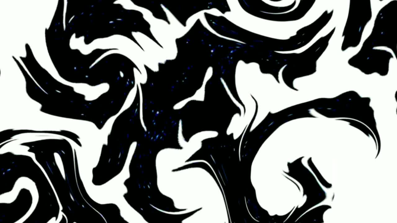 Grafica con vortici in bianco e nero.