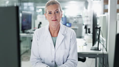 portrait of a female scientist in a lab
