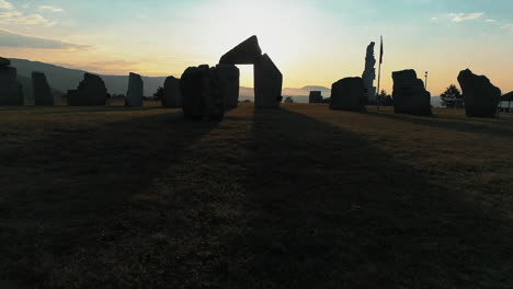 the bulgarian stonehenge in the village of rayuvtsi, bulgaria