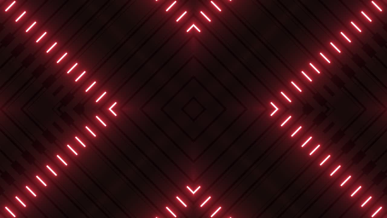 Sfondo con motivo geometrico al neon rosso.