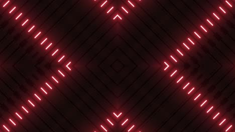 red neon geometric pattern background
