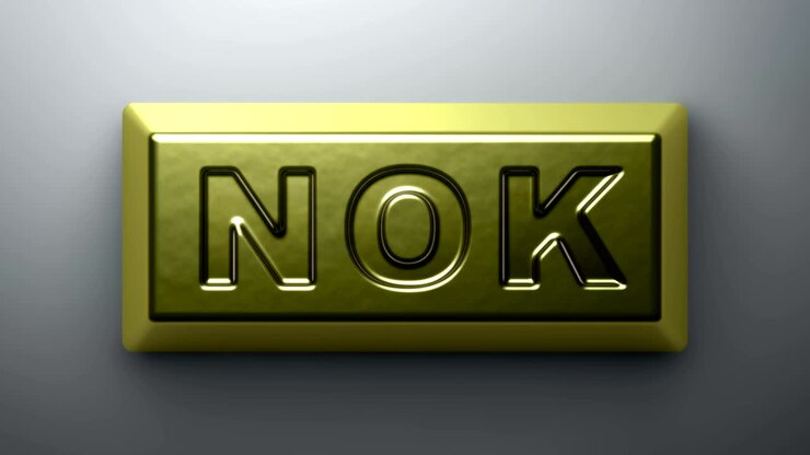 Norwegian krone. Looping footage with 4K resolution.
