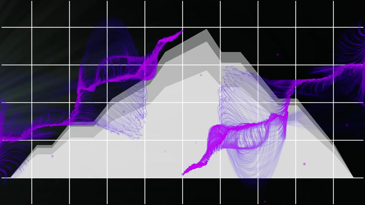 Animation of medical data and information processing on black