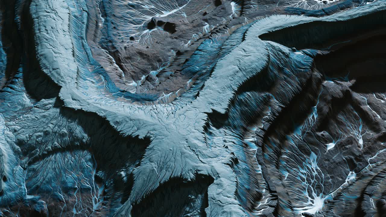 vista del paisaje del planeta alienígena